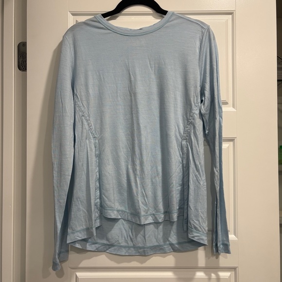 FLAW Smartwool Long Sleeve Womens Large Outdoor Work Shirt Hiking Base Layer - Picture 1 of 9